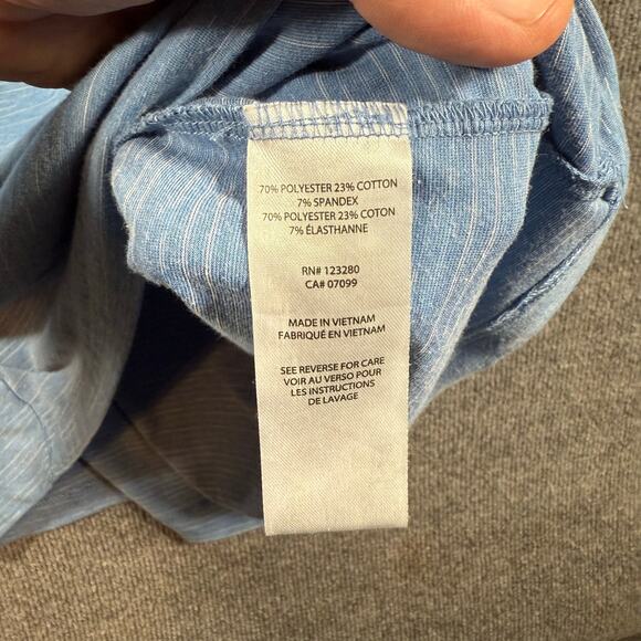 Travis Mathew Energy 1/4 Zip Golf Pullover Men's L Blue Long Sleeve Casual - Picture 7 of 10